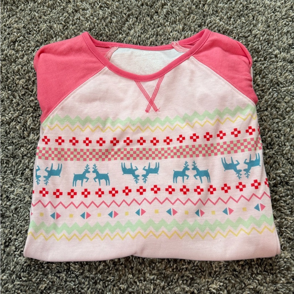 Pink and White Patterned nightgown